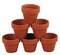 10 - 2.5" x 2.25" Mini Clay Pots - Great for Plants and Crafts